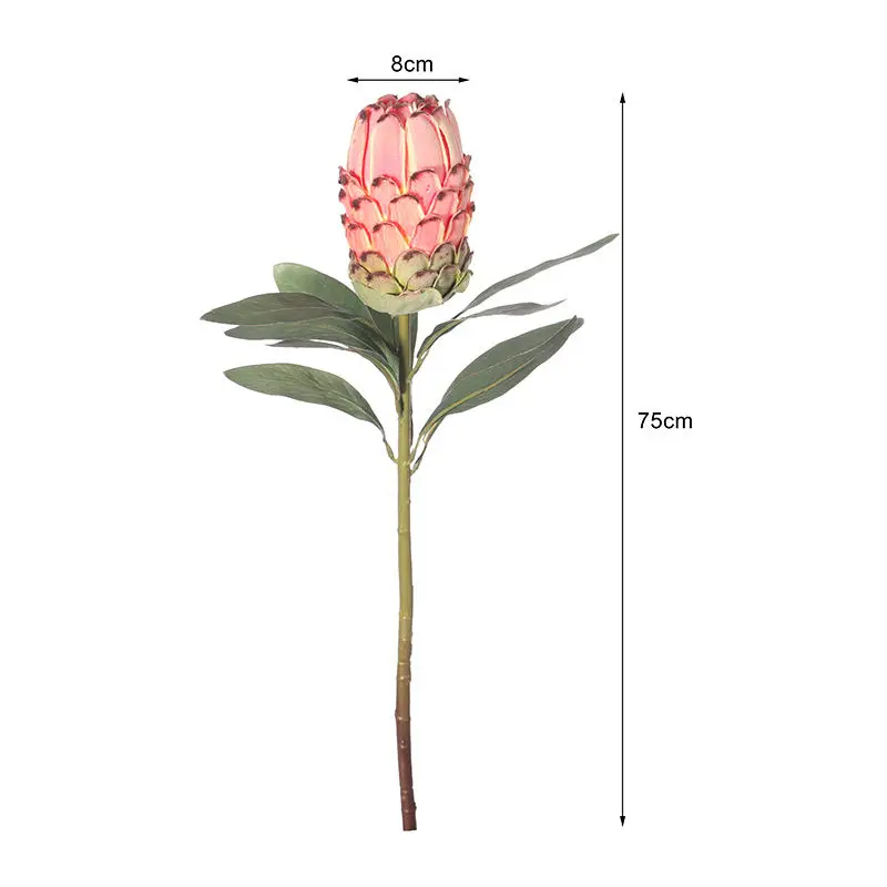 Oh Arts Best Selling Popular Party Wedding Decor Flower Silks Artificial Queen Protea Suitable For Wedding