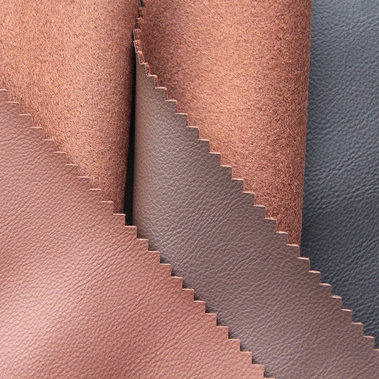 Luxury Genuine Leather Touch Microfiber Pu Synthetic Leather Fabric