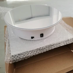 Factory Supplier Gold Silver Rotating Display Stand for Displaying Goods like Shoes, Bag, Craft Load Weight 5KG Turntable