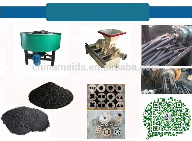 New Type rice husk Sawdust Charcoal Briquette Making Process machine wood charcoal making line