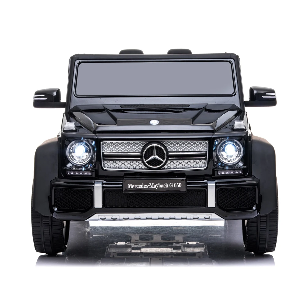 A100 6 в 2WD 2,4G дистанционное управление светодиодная музыка воспроизведение музыки USB порт синий зуб 2 места MayBach G650 детские автомобили 24 В Электрический ездить на автомобиле