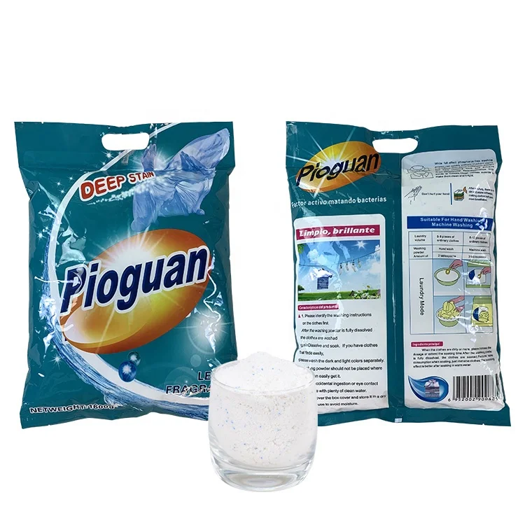 High quality factory supplier 1600g bulk washing detergent powder