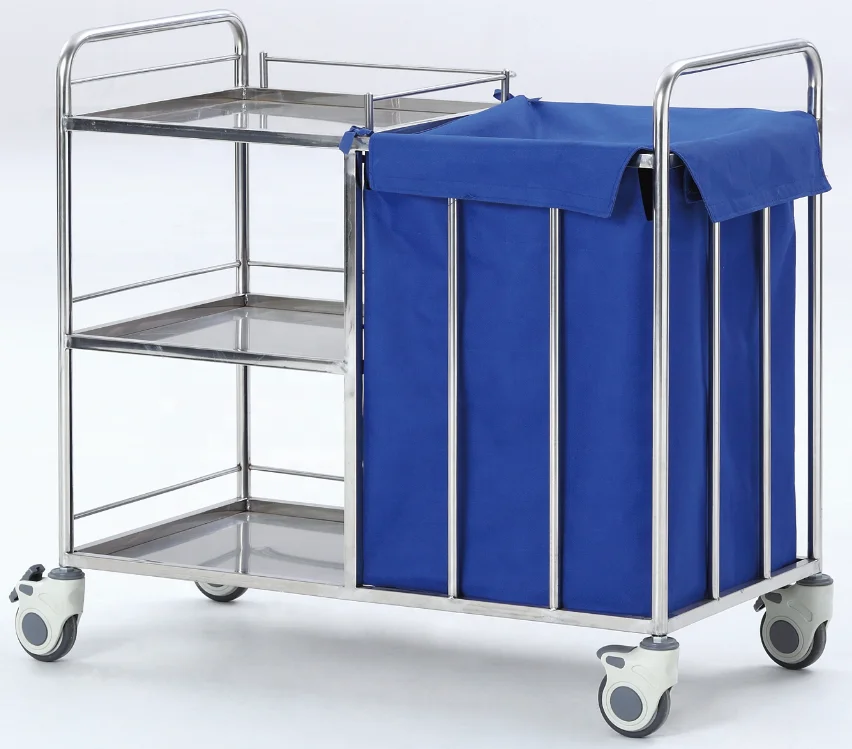 
F-16 stainless steel trolley for nursing, hot sell hospital trolley 