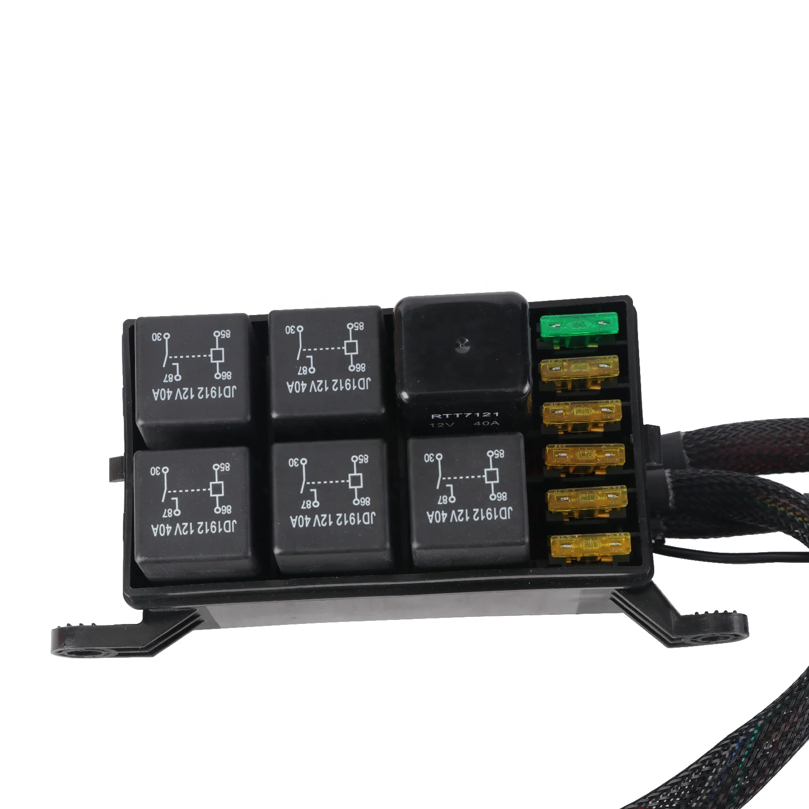 6 Gang 8 gang  Switch Panel LED Universal Switch Circuit Control Box Relay System with Wiring Harness for Auto Boat Marine