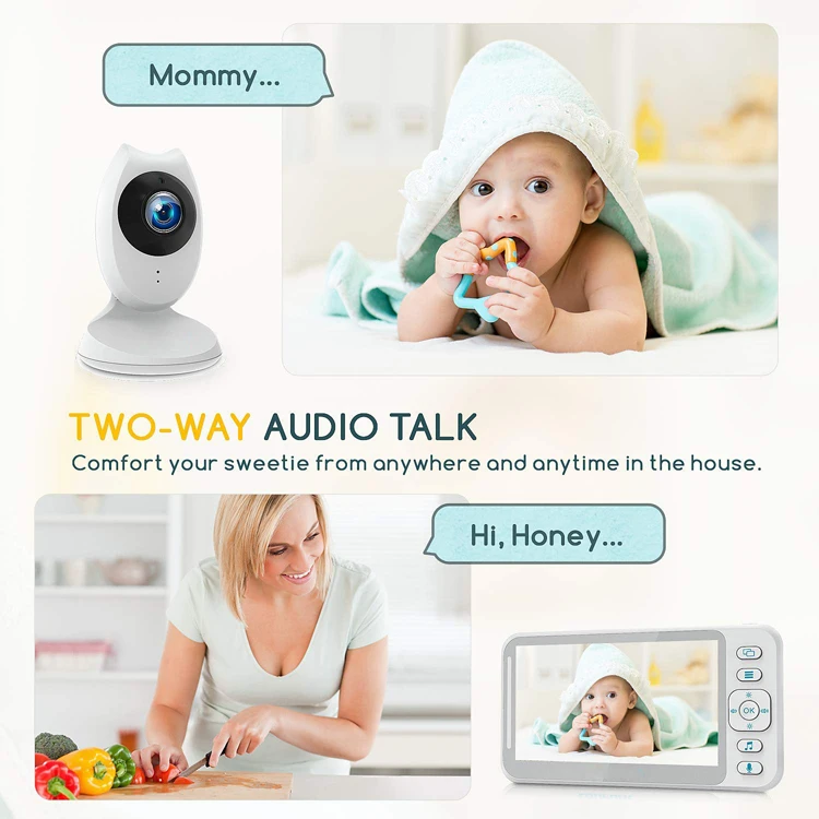  Eufy безопасность ночное видение 4 35 дюймовый дисплей Lullaby плеер Видео BabyMonitor с камерой и