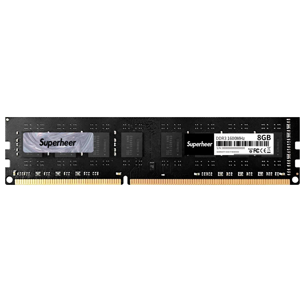 Superheer Ddr3 ram 4GB 8GB with 1600mhz suit for Desktop Pc Computer Original OEM Status Character Chip Unit Motherboard Work