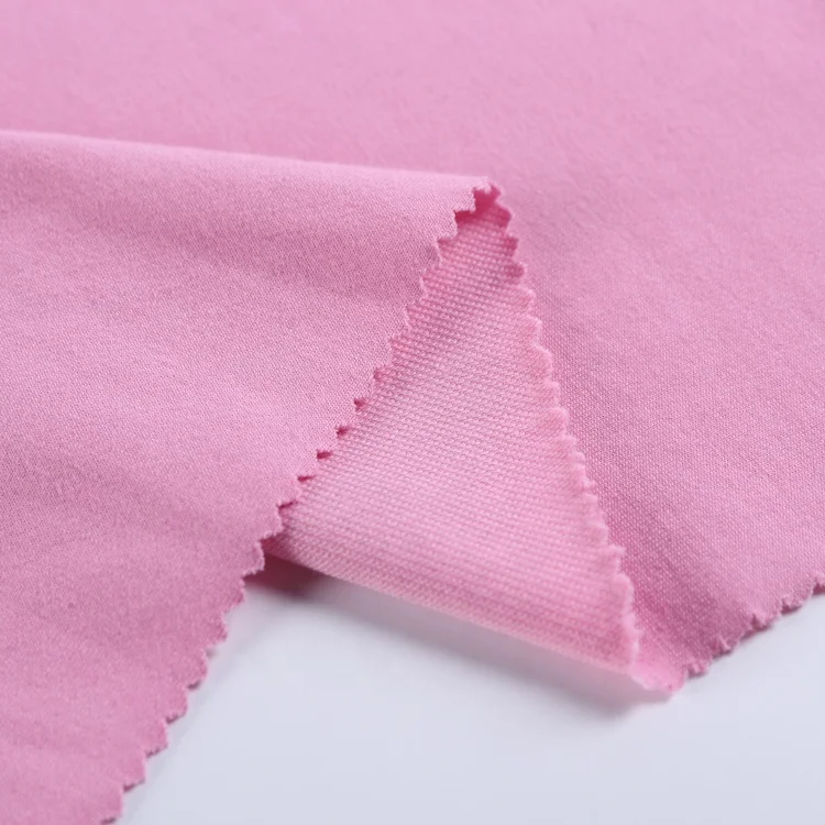 Fashion knitted polyester cotton french terry with brush DTY yarn polyester terry fabric