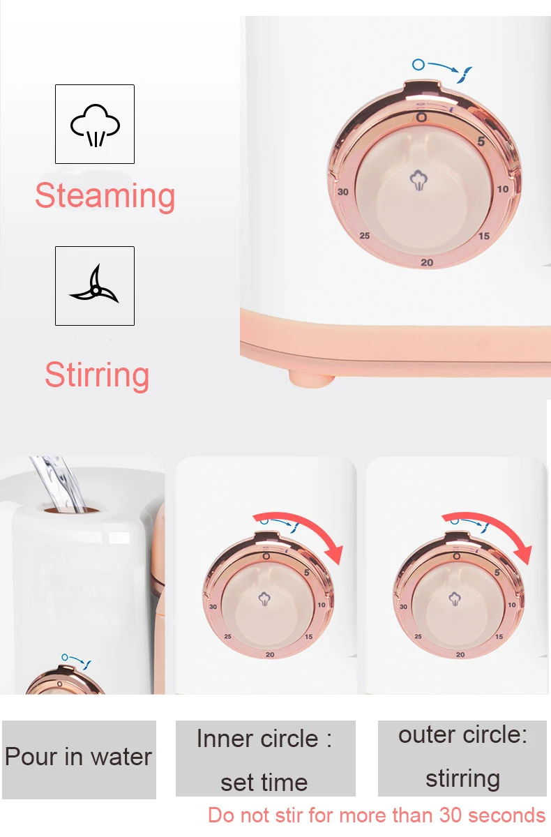 New factory custom machinery 550ml cooking mixer food processor baby food supplement machine mixer