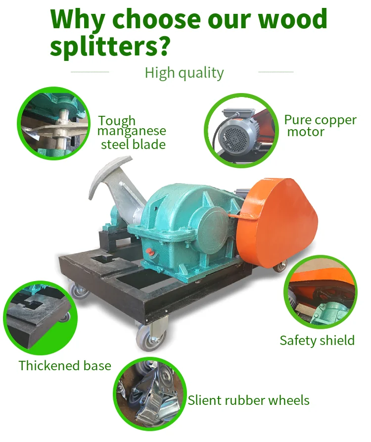 New product minglun brand log splitter wood splitter no axe firewood splitter for wood splitting