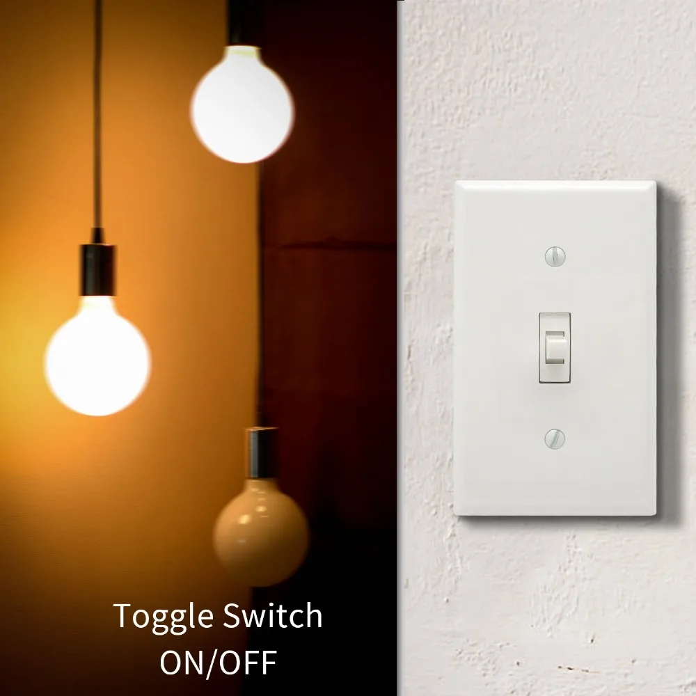 Aluminum Wall Light Switches With Z-Wave PC Electric Switch 1 Gang Toggle Smart Home Switch