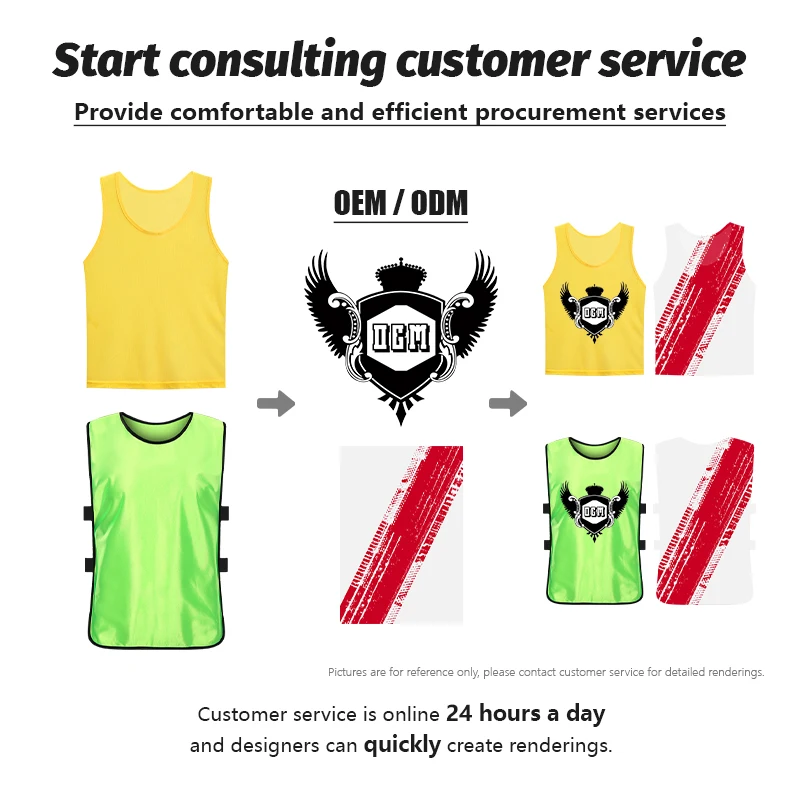 Custom Breathable Football Pinnies Cheap Football Vest Soccer Training Vest Mesh Soccer Vest Soccer Bibs