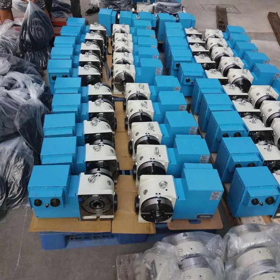 SCT 170mm Precision Pneumatic Cnc Rotary Table VMC650 4 Axis Milling Machine Center Index Table