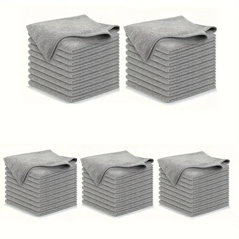 Customized Packaging Multiple Colors 80% polyester 20% polyamide Warp Knitted Microfiber Cleaning Cloth Towel