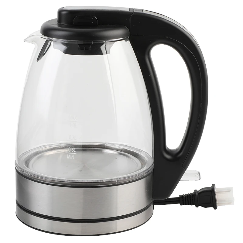 X.J.GROUP 12833 Glass Electric Kettle with Removable Scale Filter