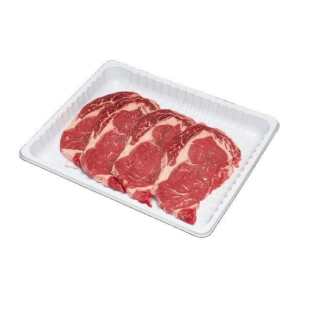 Одноразовые Пластиковые PP ПЭТ Мясные Пищевые Упаковочные лотки для картофельной котлеты