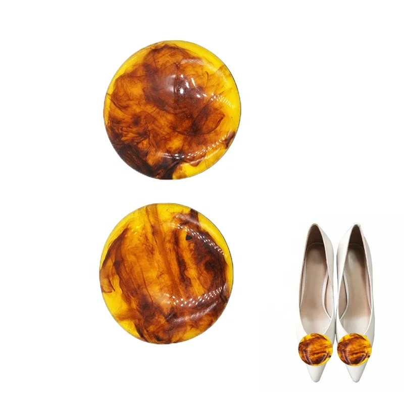 2021 New Shoes Accessories And Parts Round Resin Shoes Buckle