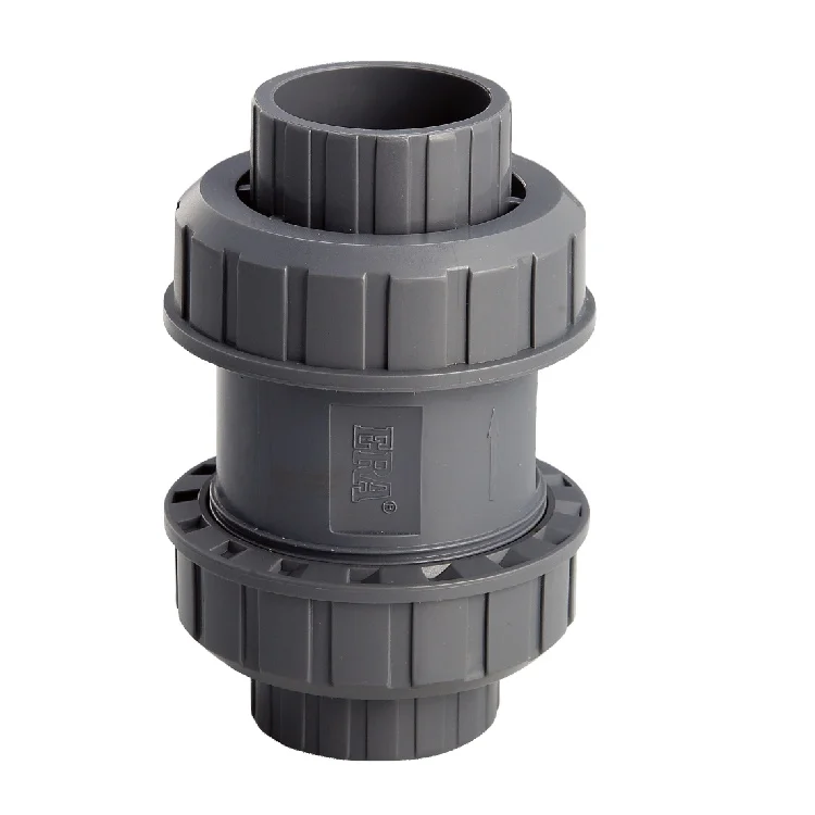 Good Quality Water Supply True Union PVC Ball Check Valve PVC Plastic valve and pipe fitting