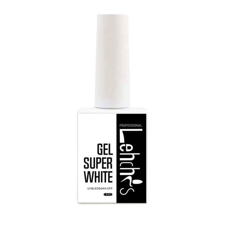 Hot Sale!!! 100ml UV Gel Polish White Nails Supplies Salon Gei Super Black Nail Gel