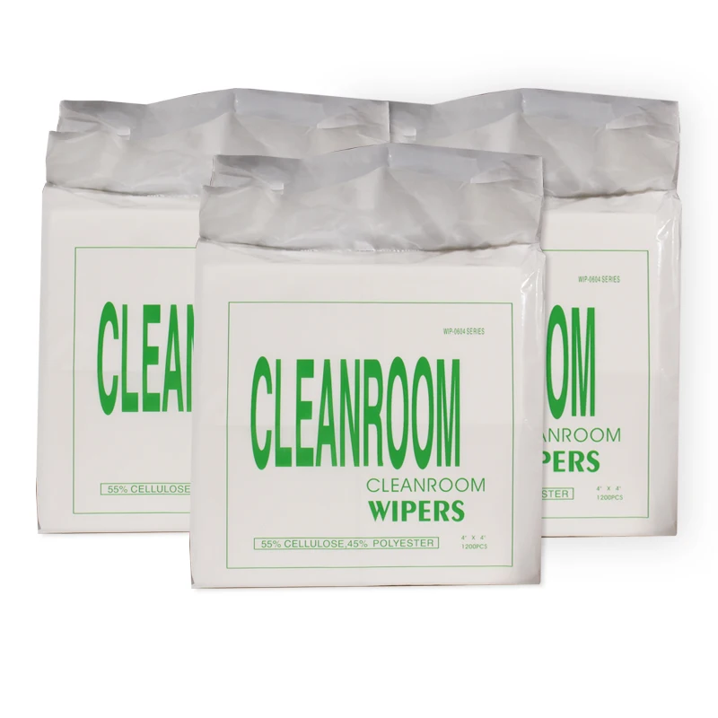 Soft material Wood pulp raw material WIP-0604 Series Wipes For microelectronics production