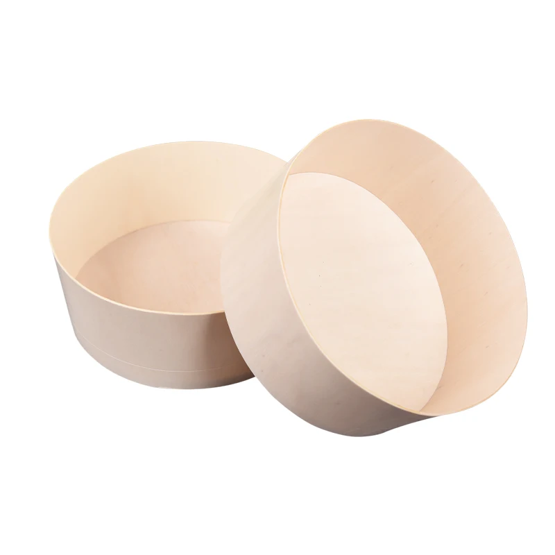 Pizza Sandwich Box Vegetarian Food Tray With Lid Wooden Food Container Wholesale Wood Packaging