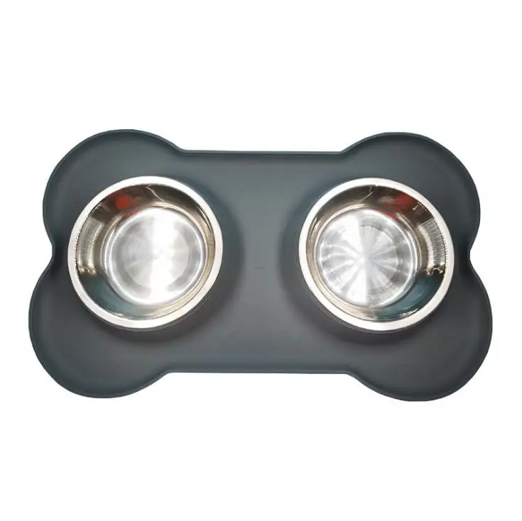 Factory custom silicone pet feeding mat bowl silicone dog food place mat bowl for dog