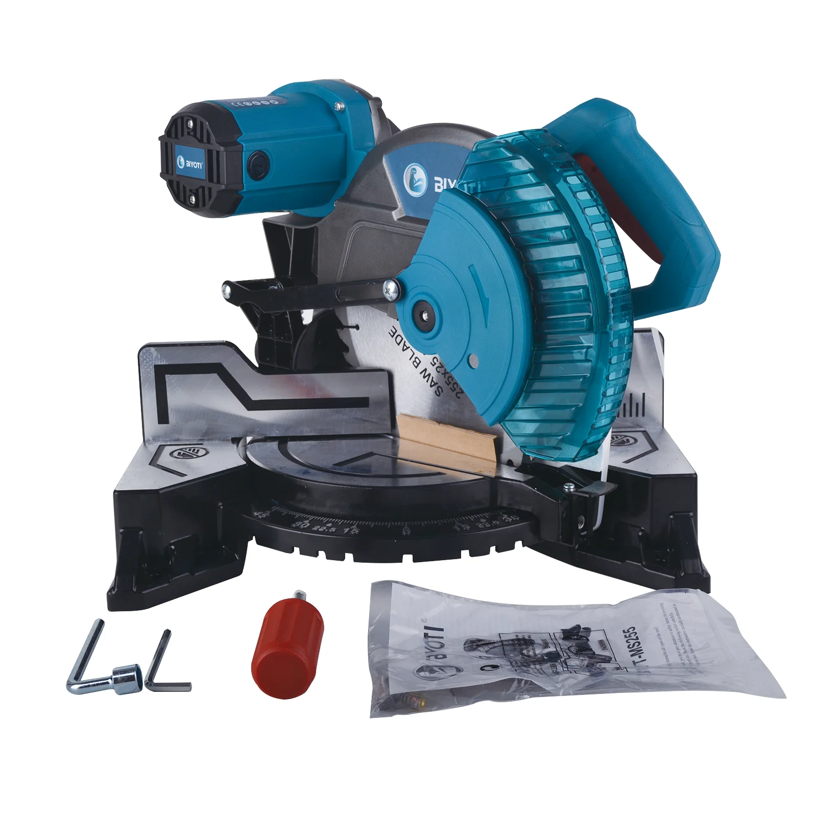 High Quality High Performance BIYOTI  Steel Cutting Electric Miter Saw Wood Cutting Portable Machine