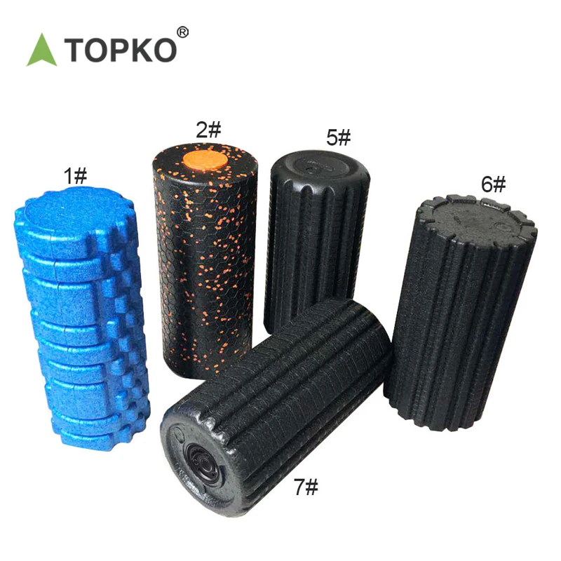 TOPKO Eco Friendly High Quality Colorful Body Massage Foam Roller  Made from Durable Plastic