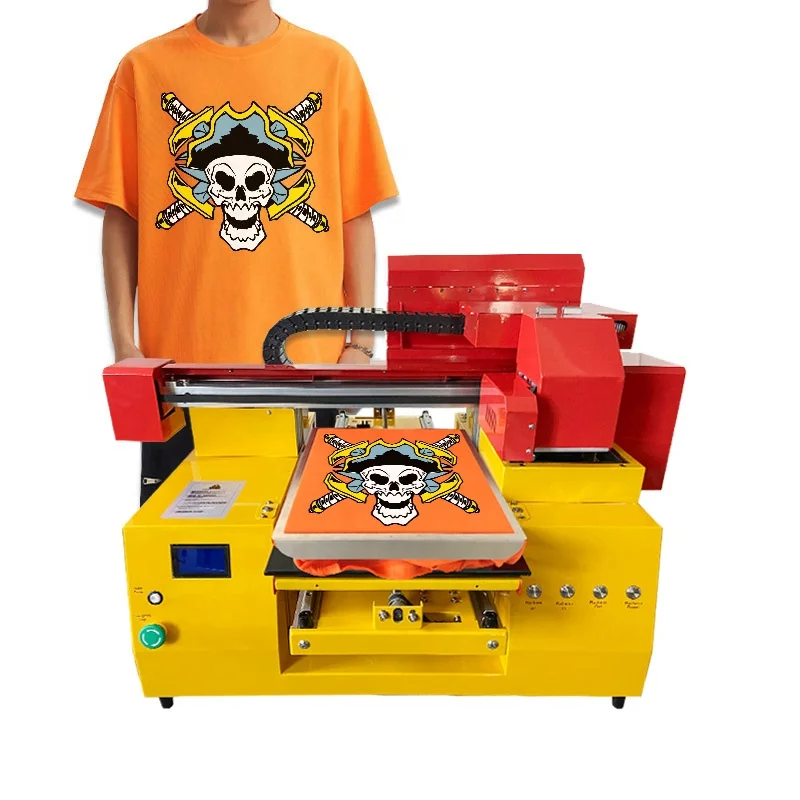 Newest Design 2 Heads Home Textile Product Machinery Fast Speed Direct to Garment T-shirt Printing Machine