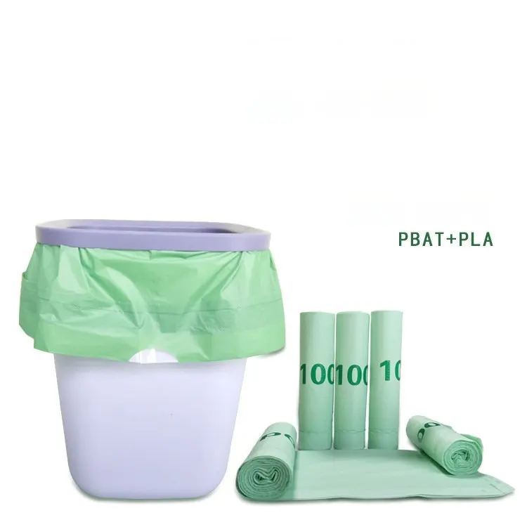 Custom Food Scrap Small Biodegradable Cornstarch Drawstring Bag Waste Trash Compostable Bag For Kitchen Compost Countertop Bin