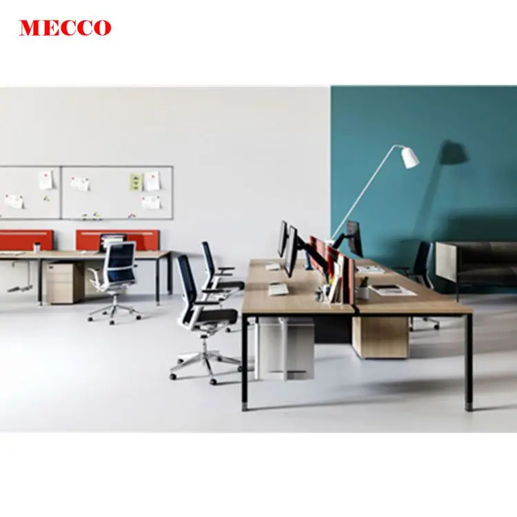 Офисная Рабочая станция с алюминиевой перегородкой для маленького офиса