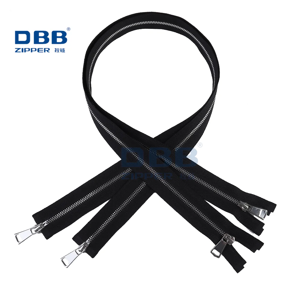 
#3#5#5#10 Manufacturer Custom logo Metal Brass Coffee Color Tape Fashion Zipper 