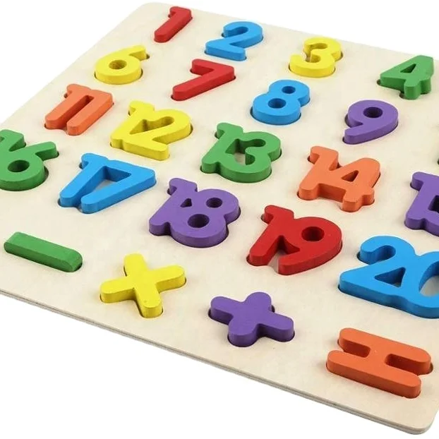  3D Цифровой алфавит ABC 123 головоломка деревянная игрушка буквы