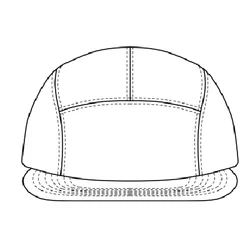 Snapback Unstructured Custom Logo Running Cap Nylon 5 panel Hat