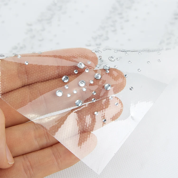 Factory Wholesale High quality Hot Melt Adhesive Paper Iron Heat Transfer Film  Hotfix Tape For Hot Fix Rhinestones Motif