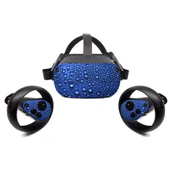 Cartoon Easy Install Wear Resistant Anti Scratch Print VR Sticker Set for Oculus Quest1 VR Glasses Controller Sticker