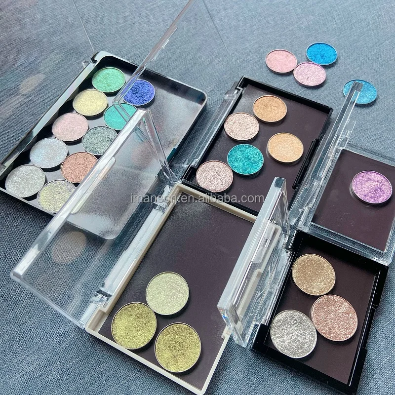 OEM Wholesale High Quality Refillable Eye Shadow Empty Pallet Magnetic Cardboard Makeup Eyeshadow Palette