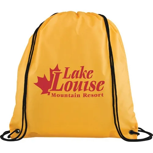 High Quality Polyester Draw String Custom Recycled Sports Backpack Gym Bag Waterproof  Logo Promotional Fitness Drawstring Bags