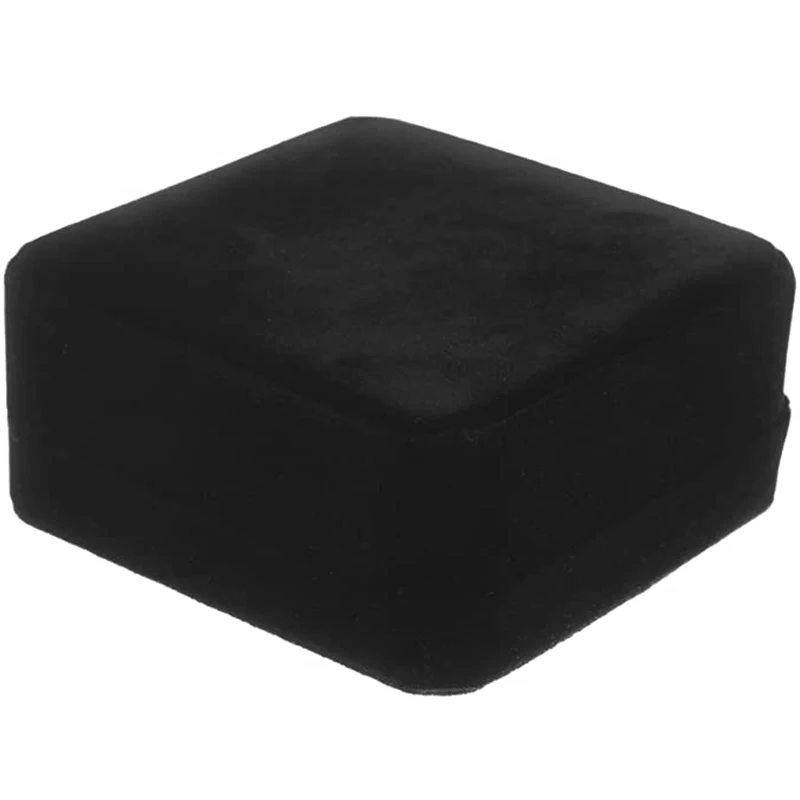 Black Velvet Pendant Necklace Case Classic Jewelry Gift Box for Wedding Christmas Birthday Gift Displays Showcases Boxes