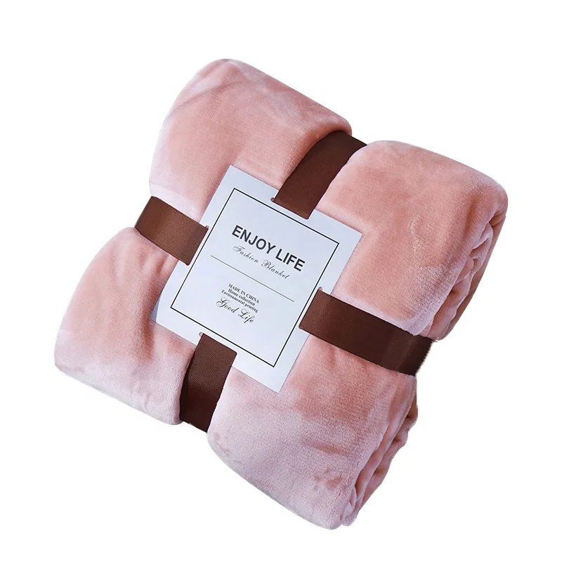 Oversized Plush Throw Blanket Mink Thermal Blanket