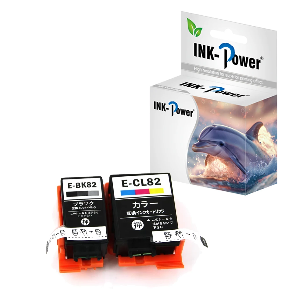 INK-мощность ICBK82 ICC82 Премиум Совместимость Цветной струйный картридж с чернилами для принтера Epson PX-S06B PX-S06W