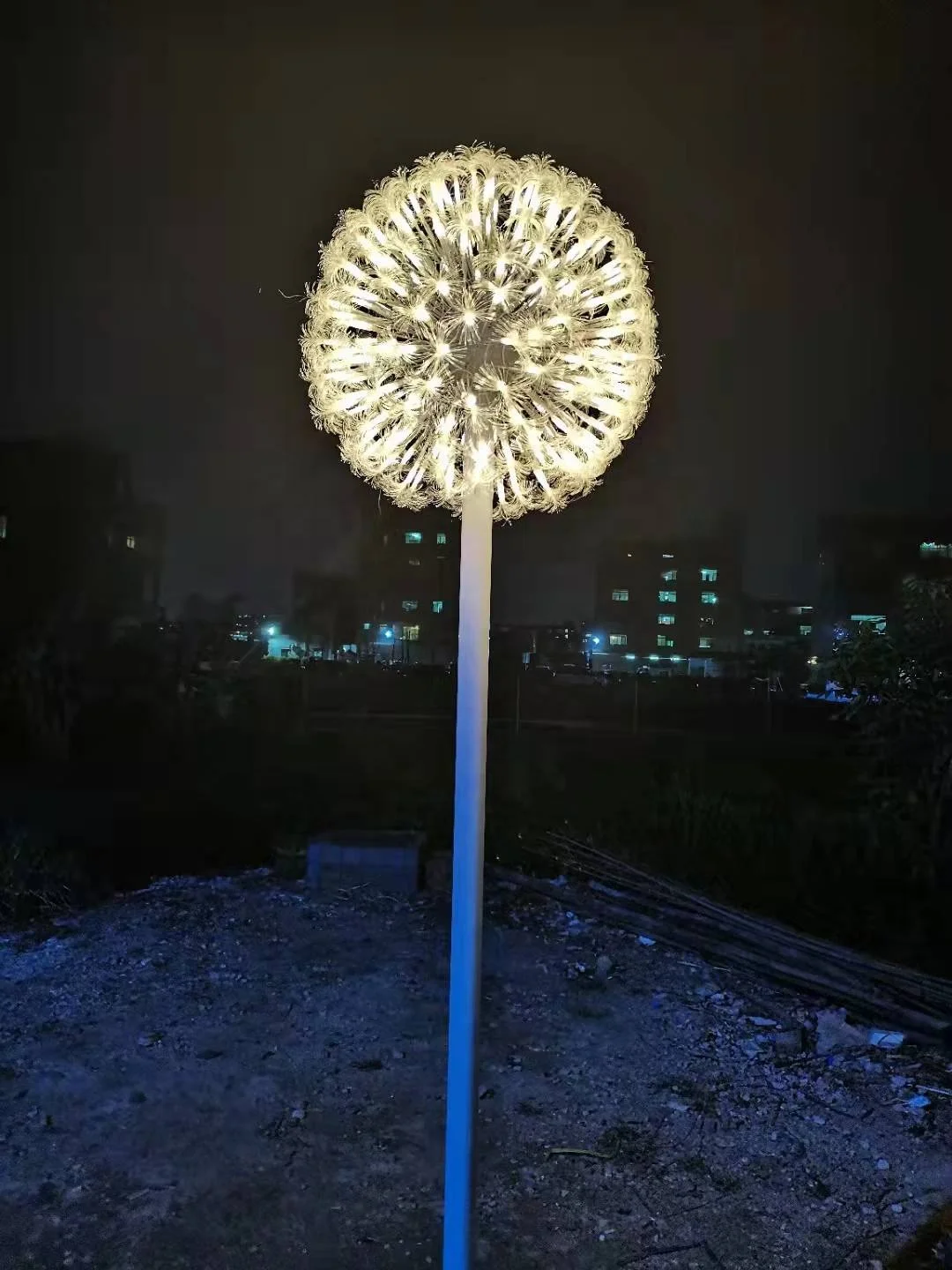 acrylic germany 2022 pebble shape led light decor gorgeous light fixtures decoration hotel lobby dried dandelion flowers