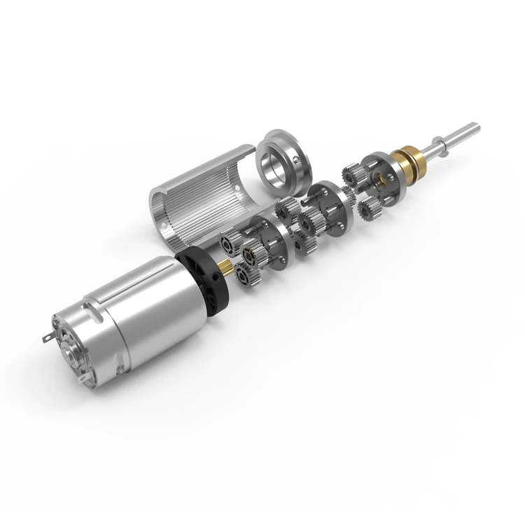 zhaowei High Torque 80kg.cm 38mm geared bldc motor 12v Small Planetary Gearbox brushless dc gear motor for tv lifting