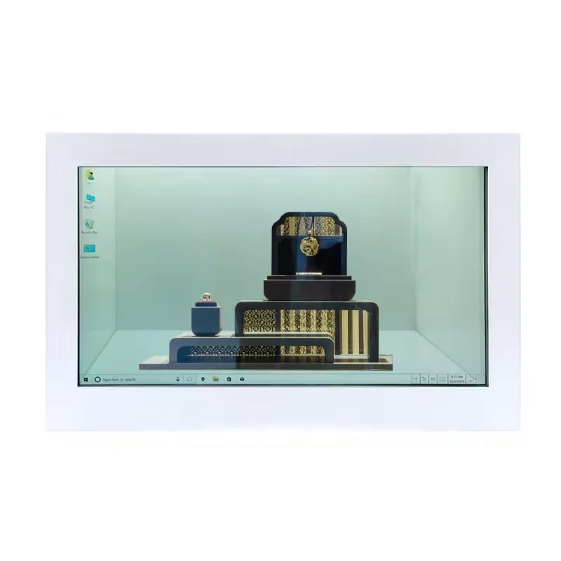 21.5 - 86 98 inch indoor 3D hologram interactive Holographic touch screen holobox showcase transparent lcd display box