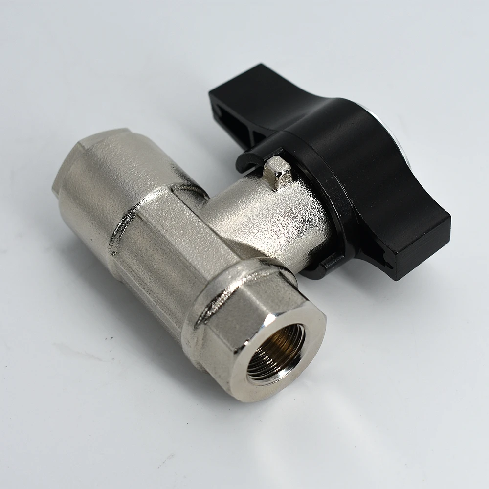 General Use Female 2 Way Ball Valve Brass nickel plated ball valve NPT BSP Quarter Turn High Pressure Ball Valve 6000PSI