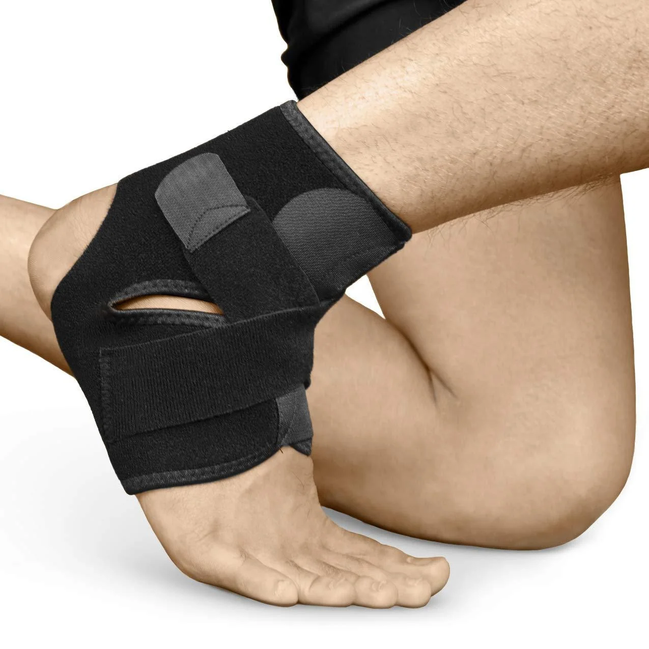Stabilize Ligaments Elastic Adjustable straps Ankle Brace Supports
