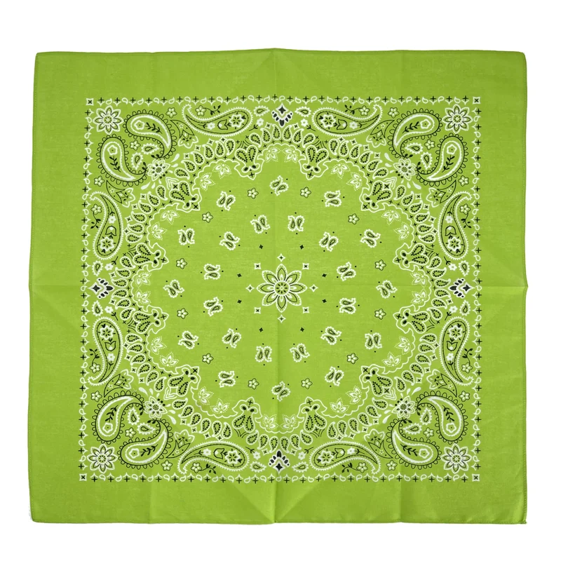 Индивидуальный хлопковый шарф на заказ квадратная Пастельная мотоциклетная бандана Пейсли