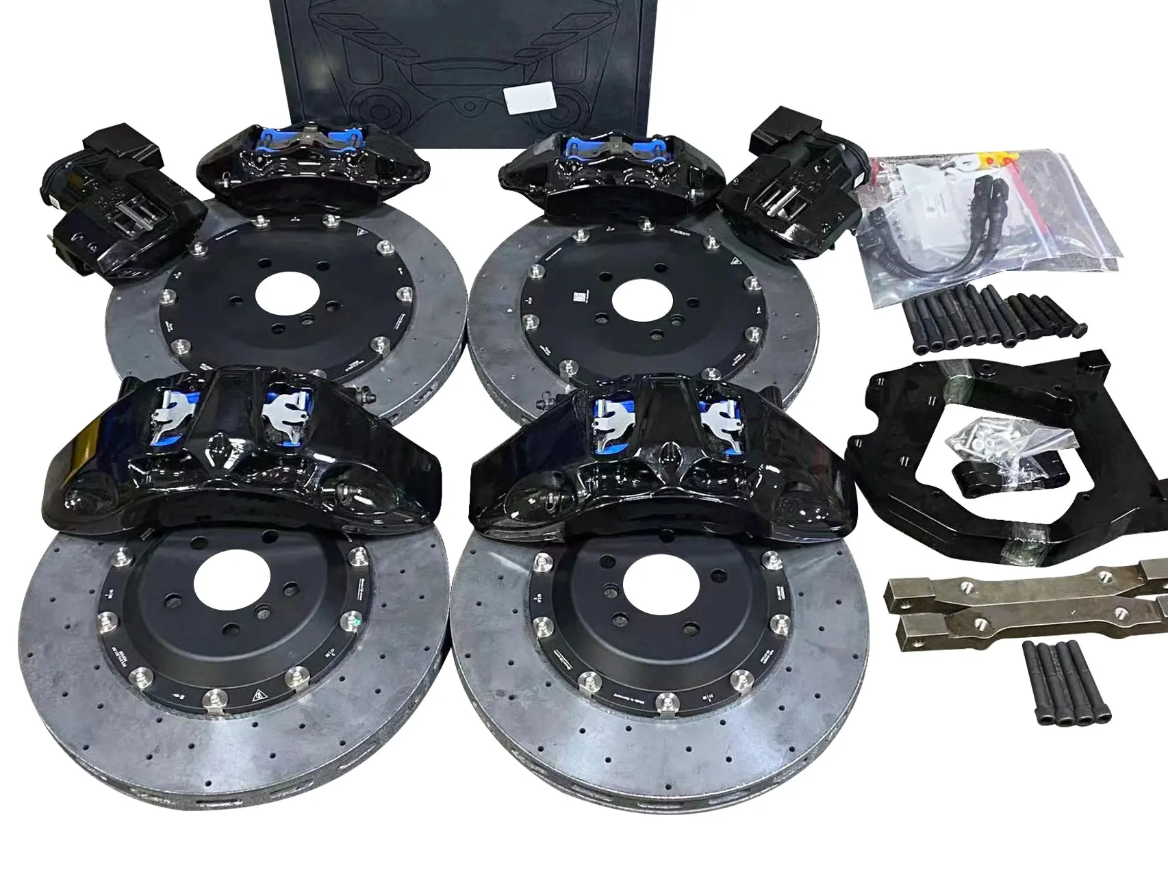 Racing Front & Rear Disc And Disks Carbon Ceramic Brake Kit For Nissan Gtr R32 D21