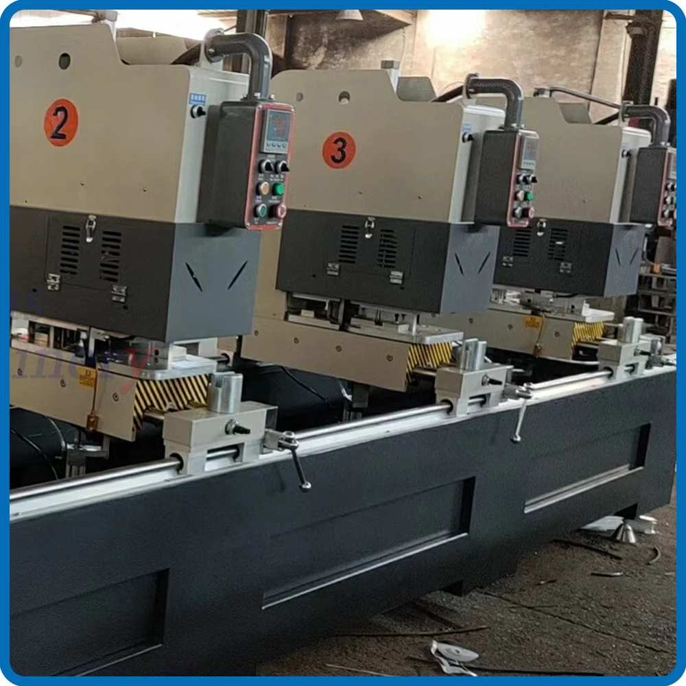One Head UPVC Profiles Seamless High Precision Two Plastic Plc Control Single Side Welding Machine
