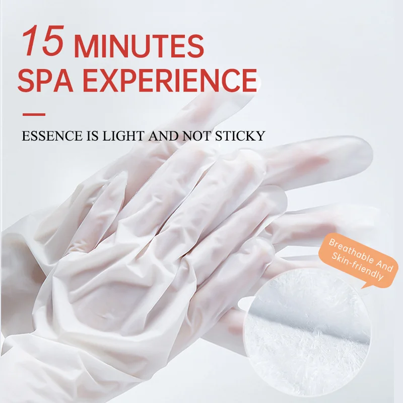 Beauty SPA Lavender Hand Mask Natural Soften Collagen Firming Repairing Dryness Crack Dead Skin Removal Smooth Daily Hands Care