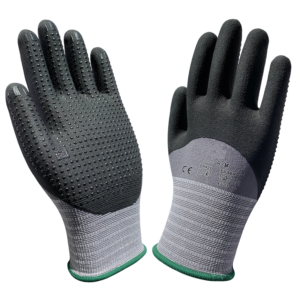 Wholesale landscape Hand Protection Industrial Palm Water Proof In 388 4122X Gardening Nitrile Safety Work Gloves